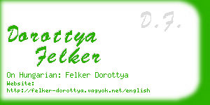 dorottya felker business card